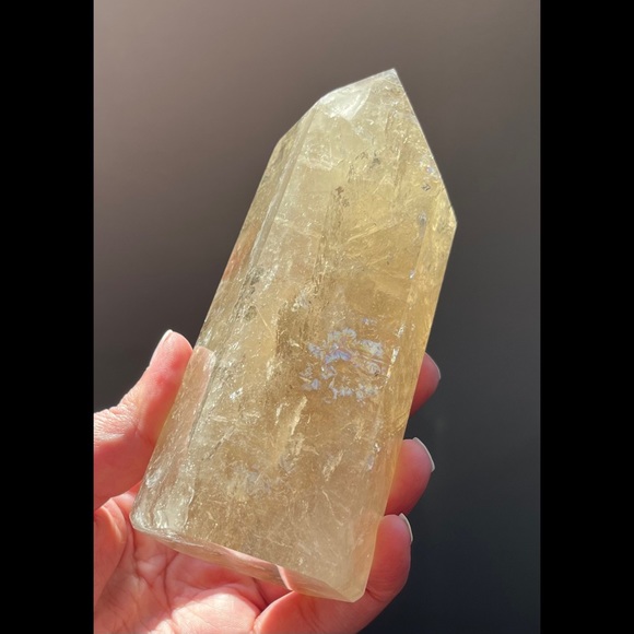 (GIFTED)🌜🌟 OOAK Moon & Star Champagne Brazilian Citrine Tower - Picture 14 of 14